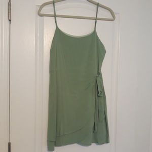 Altar’d State Sage Green Wrap Dress